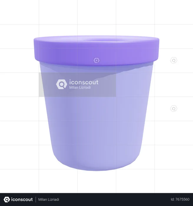 Bucket  3D Icon