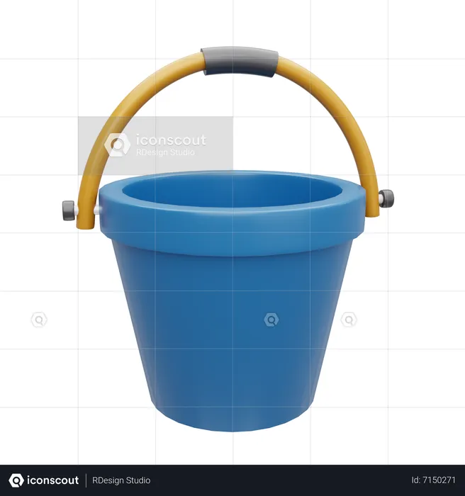 Bucket  3D Icon