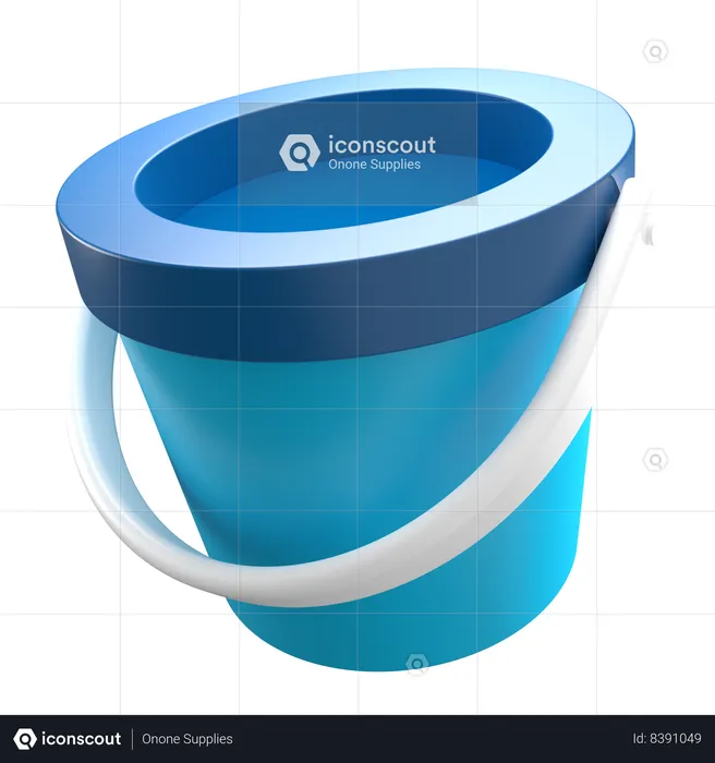 Bucket  3D Icon