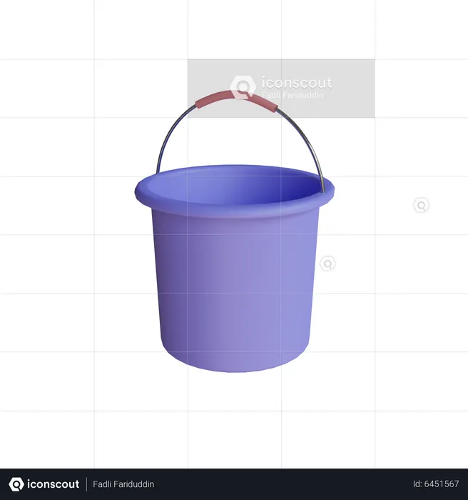 Bucket  3D Icon