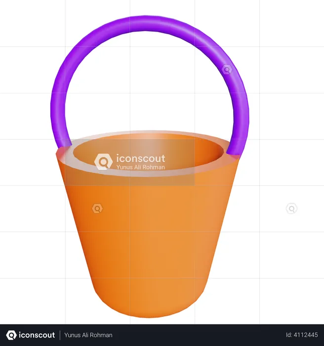 Bucket  3D Illustration