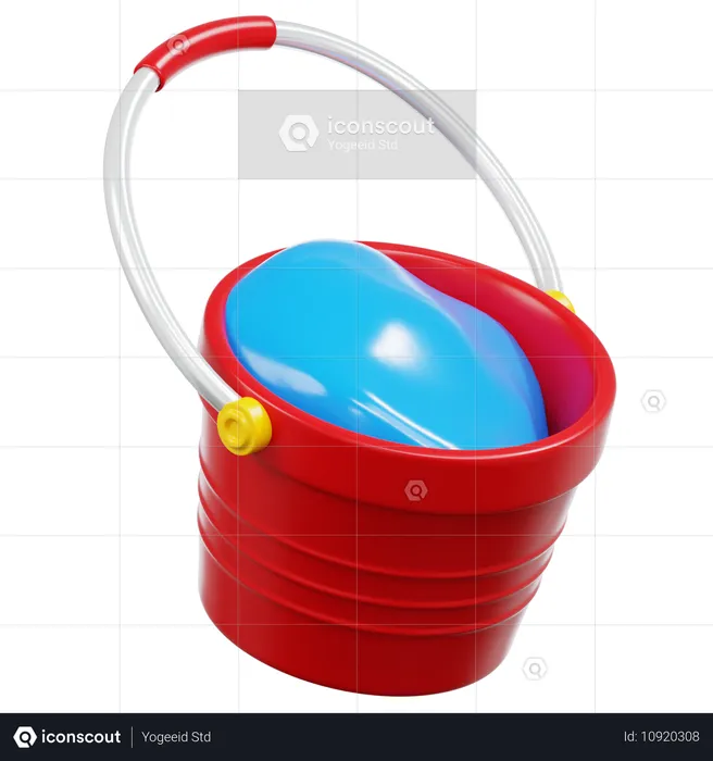 Bucket Water  3D Icon