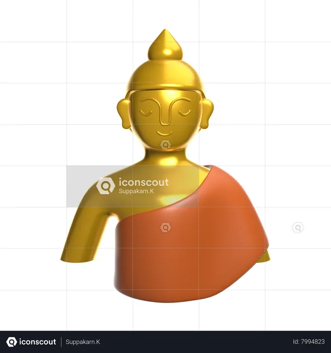 Buda  3D Icon