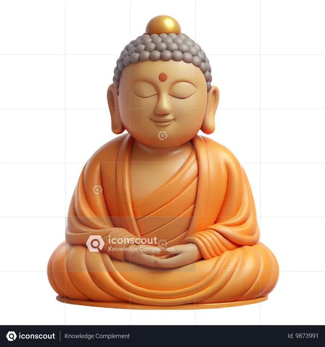 Buddha-Figur  3D Icon