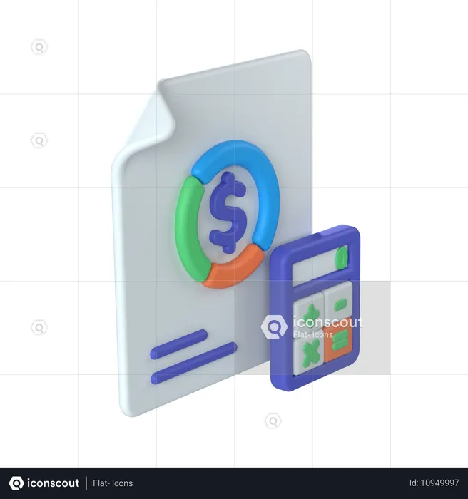 Budget  3D Icon