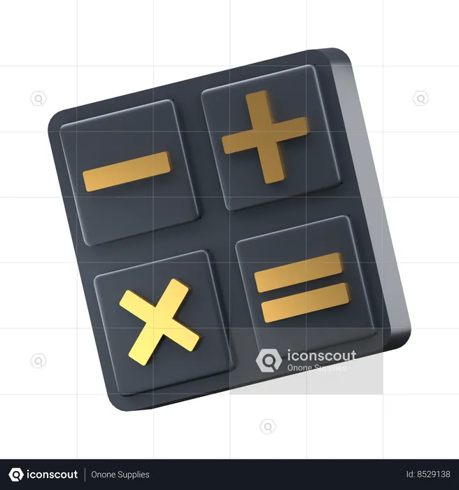 Budget Calculation  3D Icon