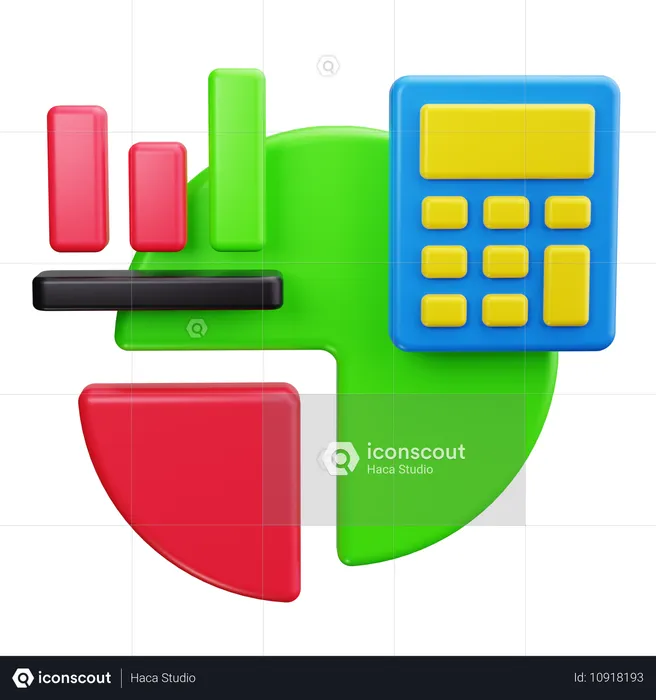 Budget Calculation  3D Icon