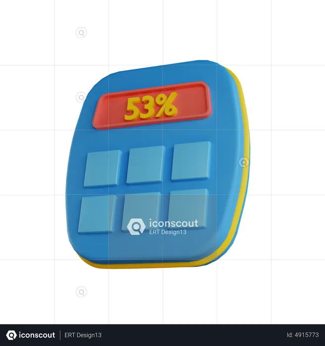 Budget Calculation  3D Icon