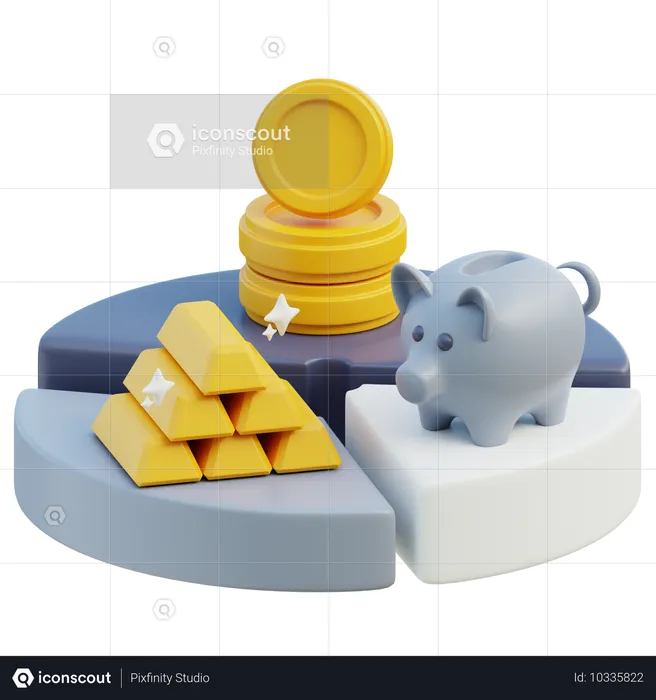 Budget financier  3D Icon