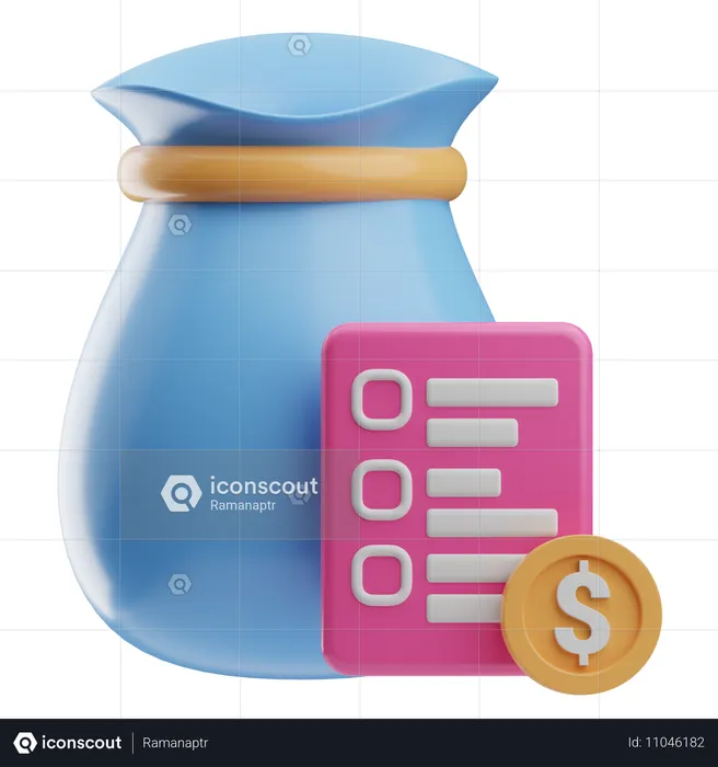 Budget financier  3D Icon