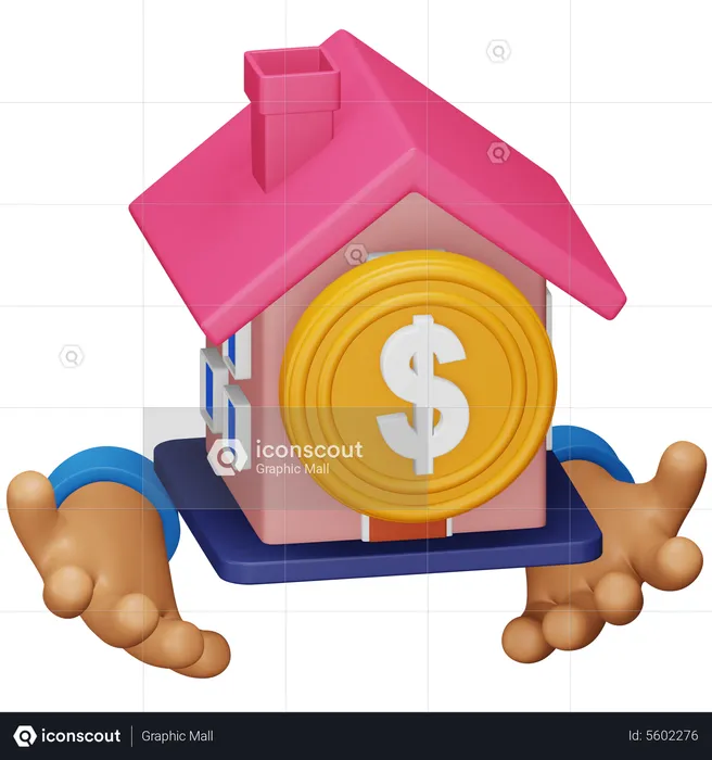 Budget House  3D Icon