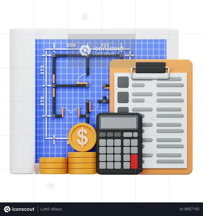 Budget Plan  3D Icon