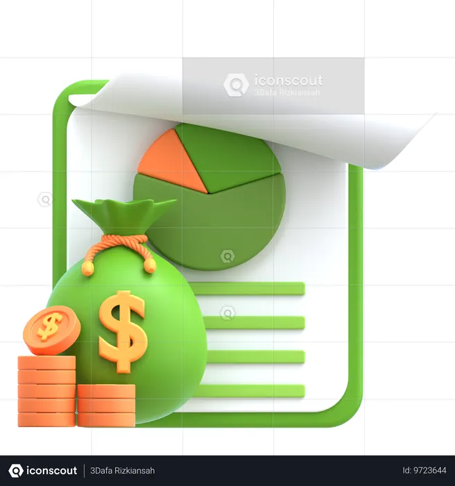 Budget Planner  3D Icon