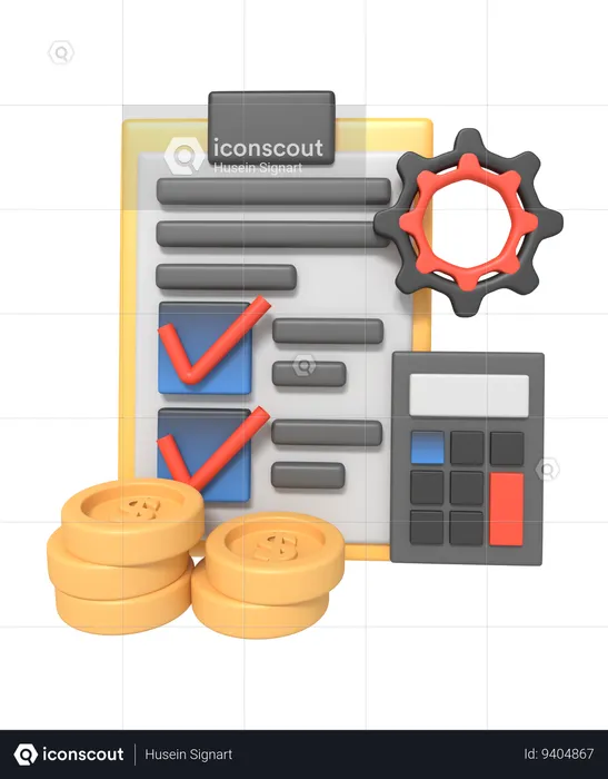 Budget planning  3D Icon