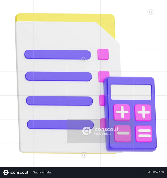 Budget Report  3D Icon