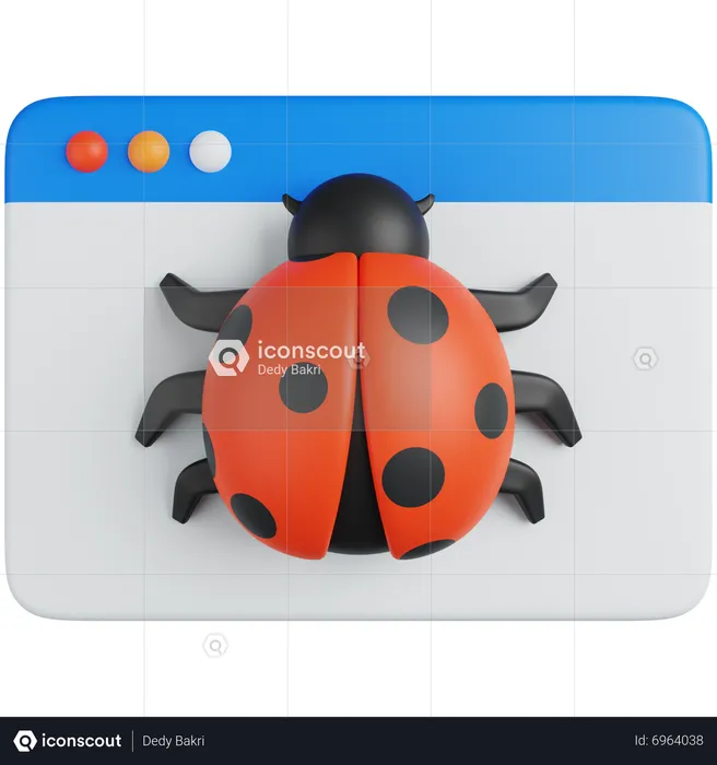 Bug  3D Icon