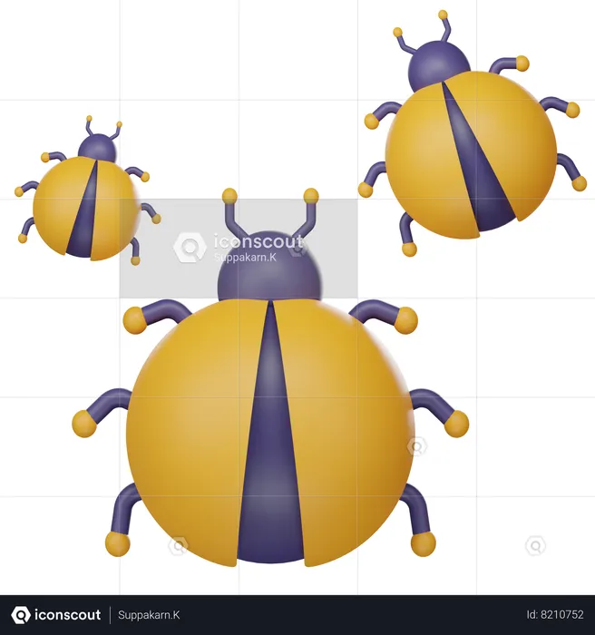 Bug  3D Icon