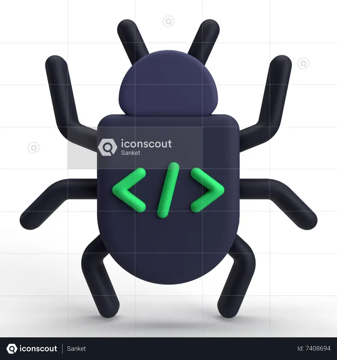 Bug  3D Icon