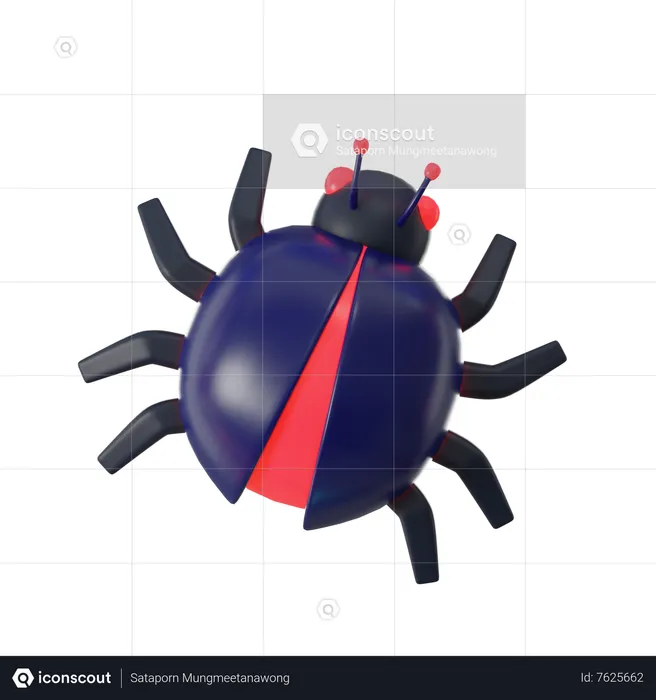 Bug  3D Icon