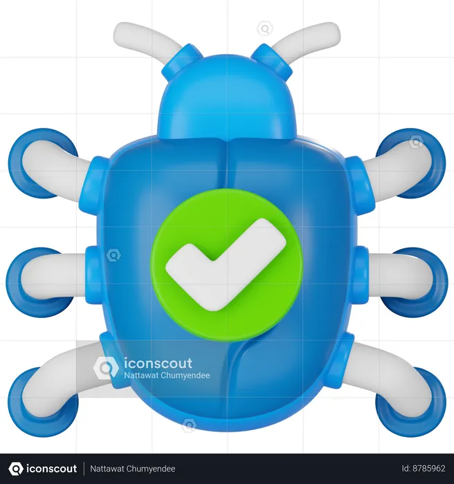 Bug  3D Icon