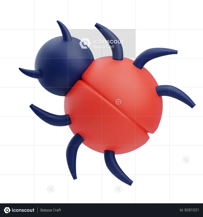 Bug  3D Icon