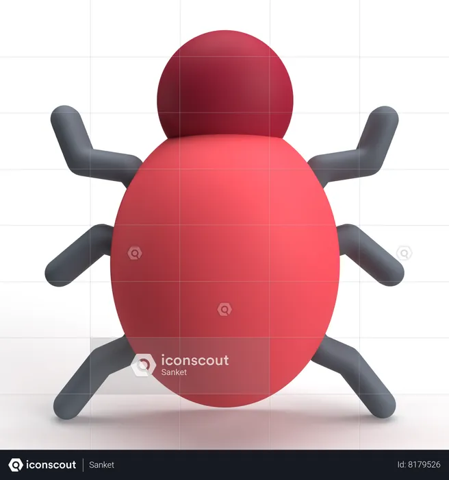 Bug  3D Icon