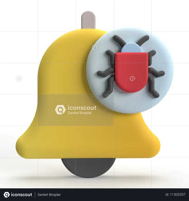 Bug Alert  3D Icon