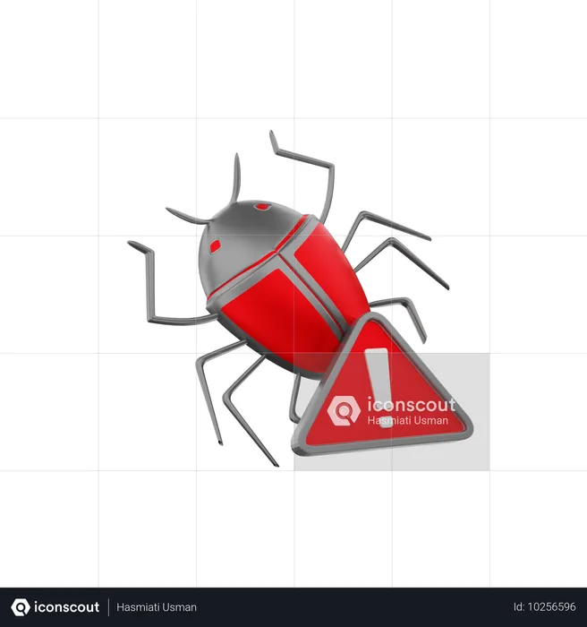 Bug Alert  3D Icon