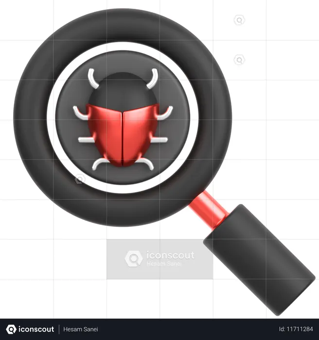 Bug com ampliação  3D Icon