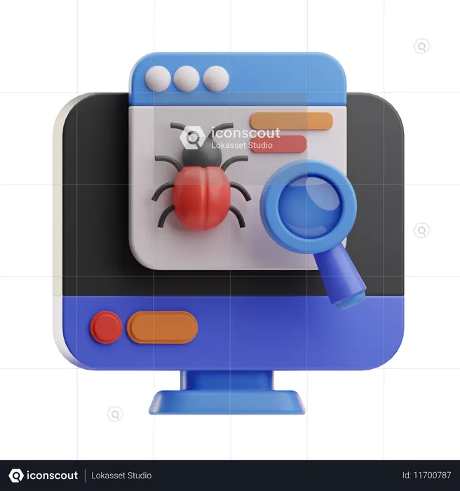 Bug Detection Tool  3D Icon