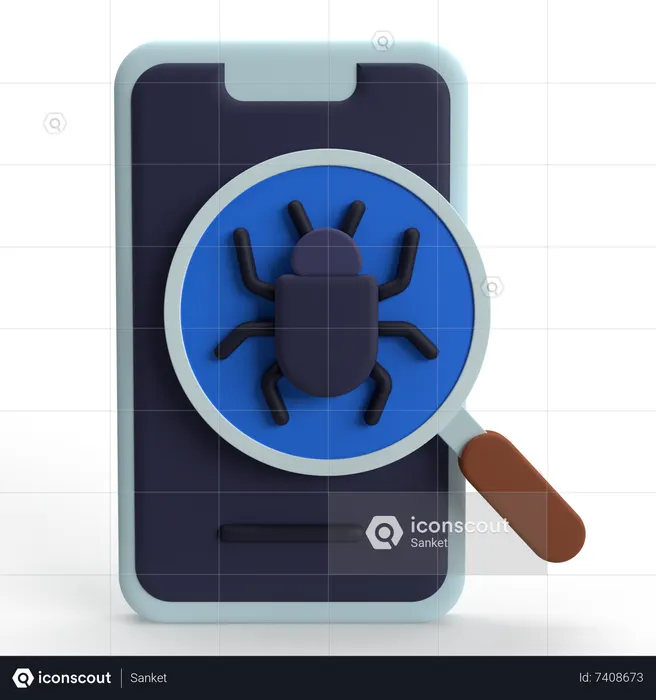 Bug Detector  3D Icon