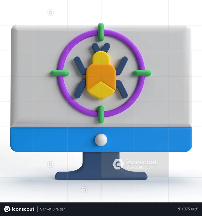 Bug informatique  3D Icon