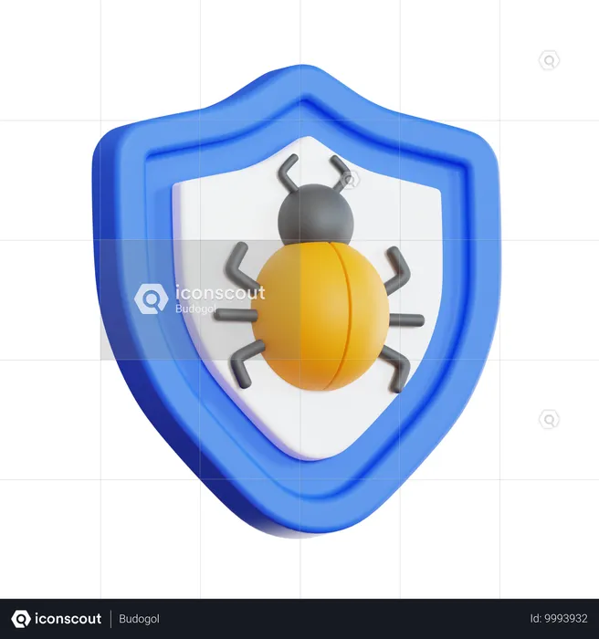 Bug Protection  3D Icon