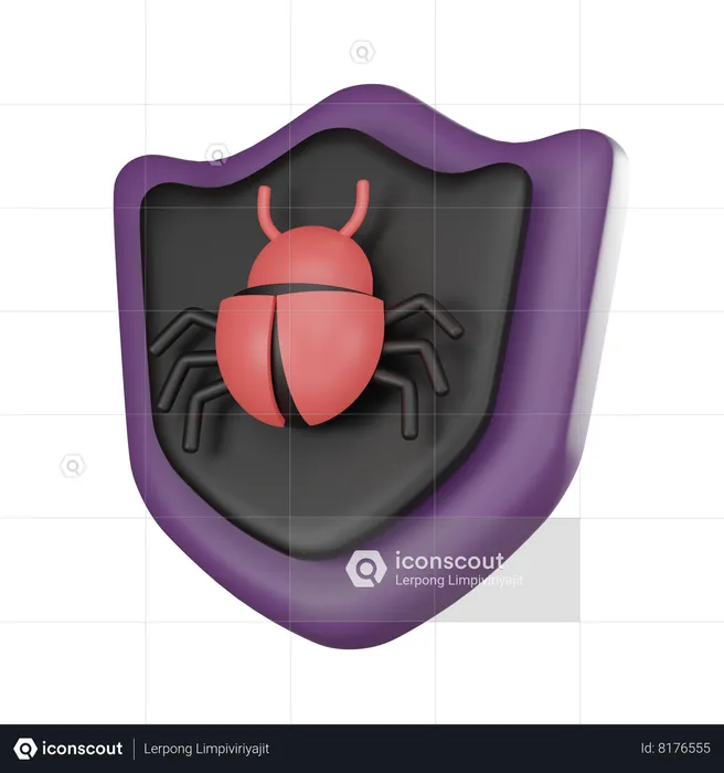 Bug Protection  3D Icon