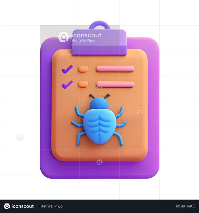 Bug Report  3D Icon