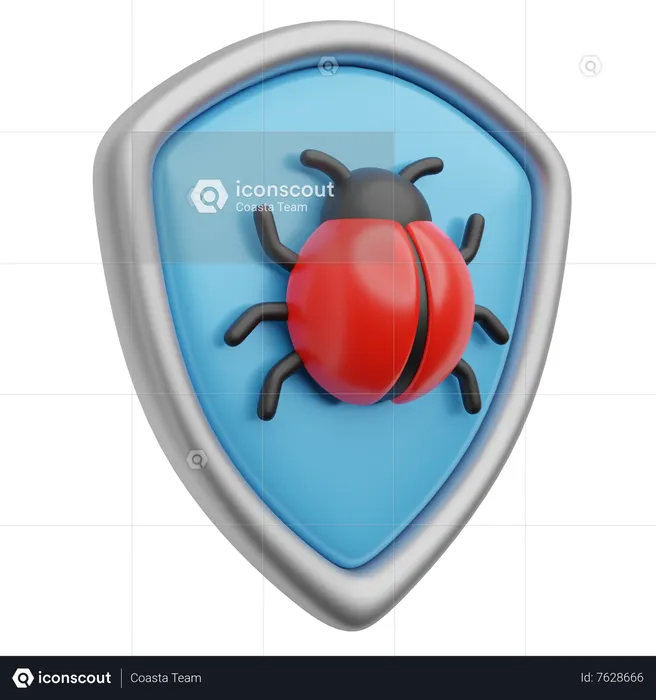 Bug Shield  3D Icon