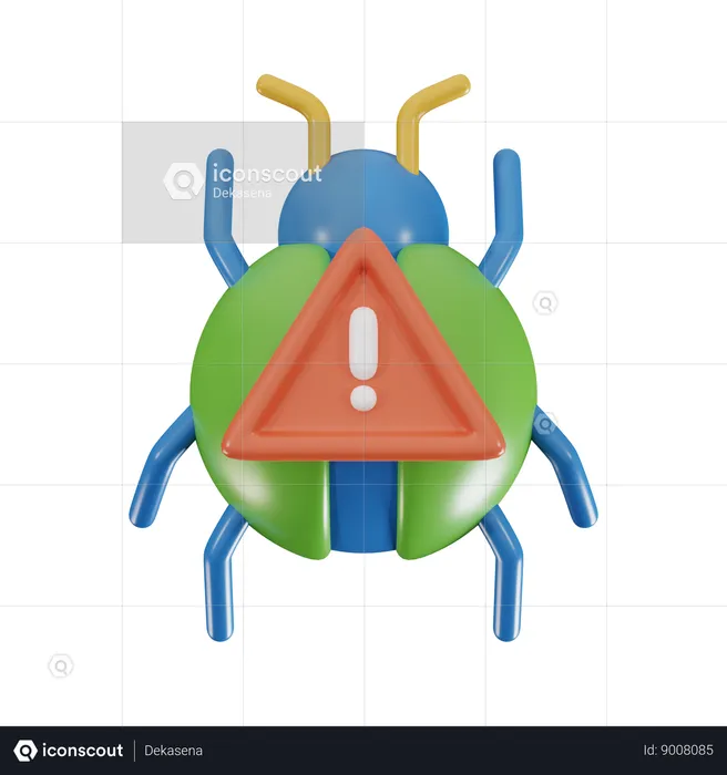 Bug Warning  3D Icon