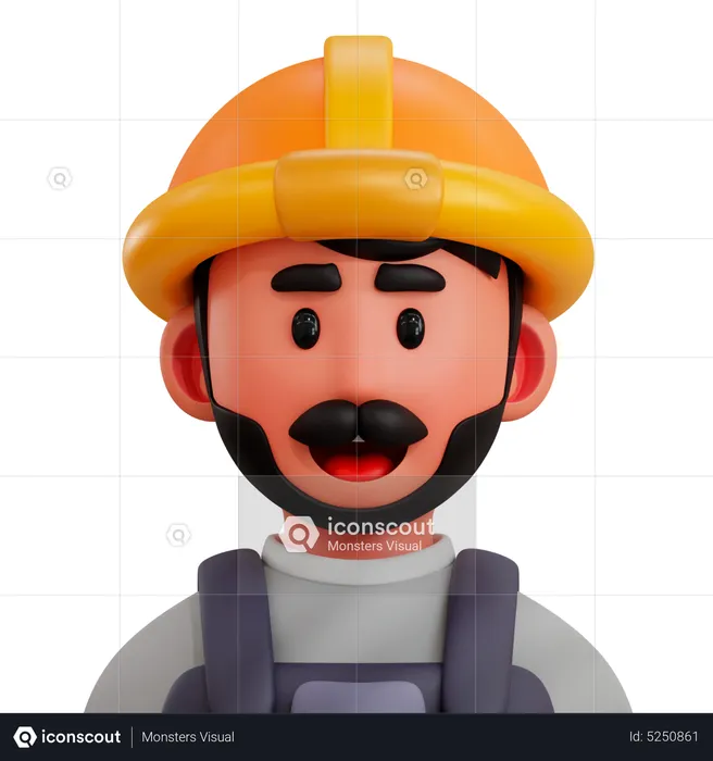 Builder  3D Icon