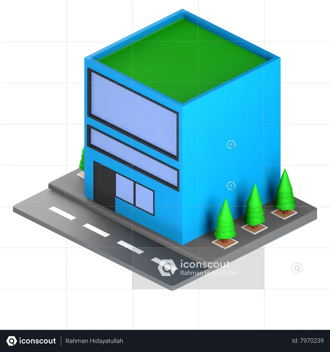 Building  3D Icon