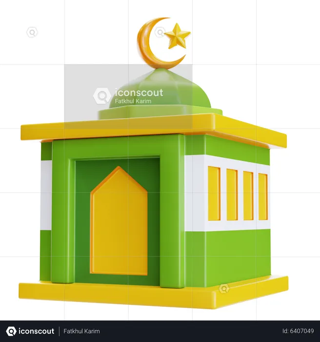 Mosque Building  3D Icon