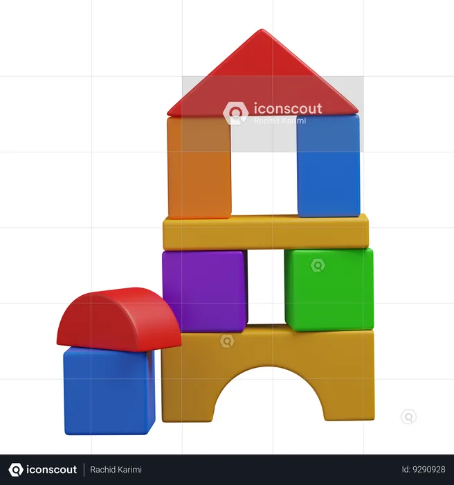 Building blocks  3D Icon