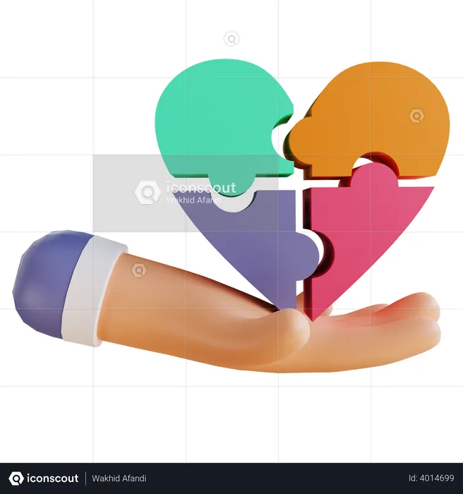 Building relationship  3D Illustration