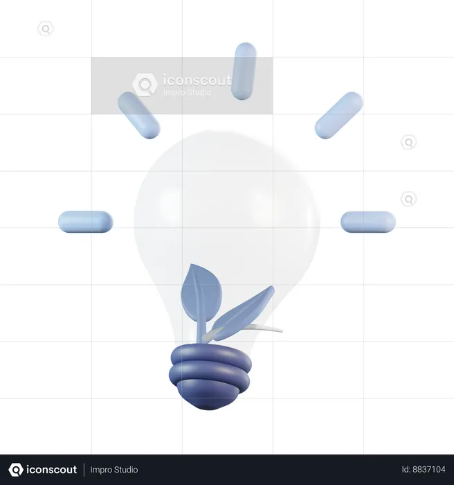 Bulb Leaf  3D Icon