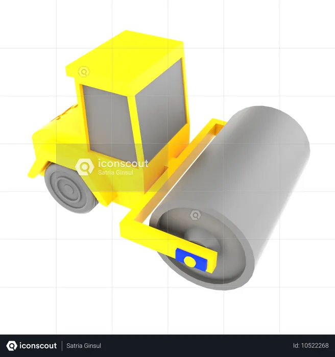 Buldozer  3D Icon