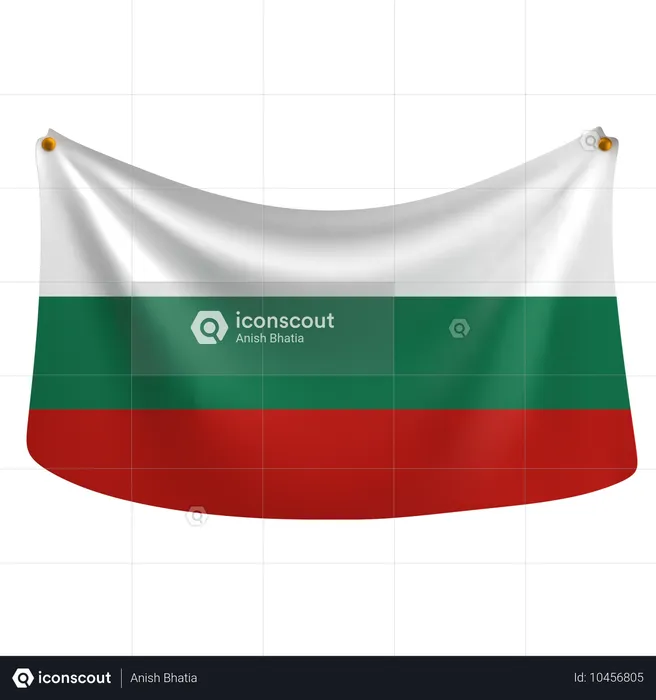 불가리아 Flag 3D Icon