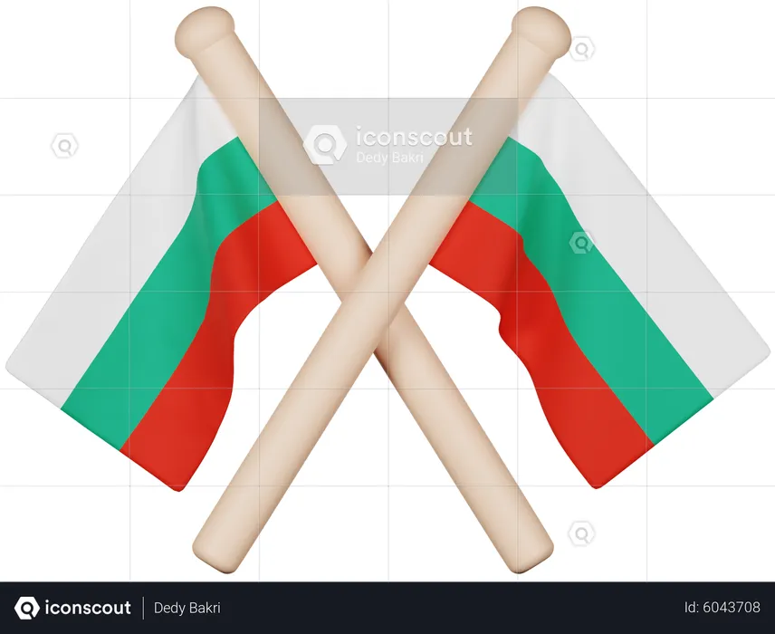 Bulgaria Flag Flag 3D Icon