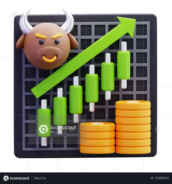 Bull Market  3D Icon