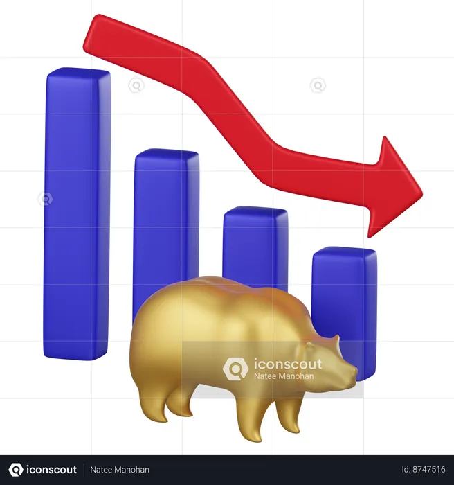 Bull Market Loss  3D Icon