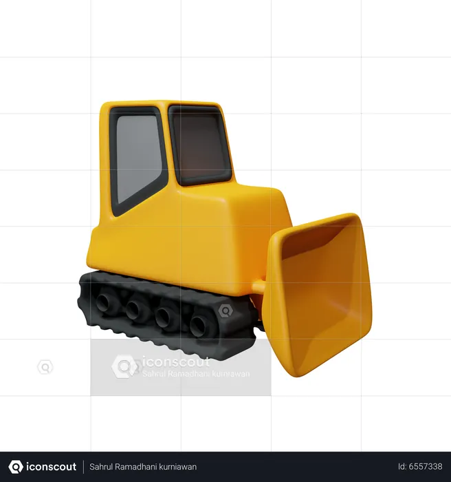 Bulldozer  3D Icon