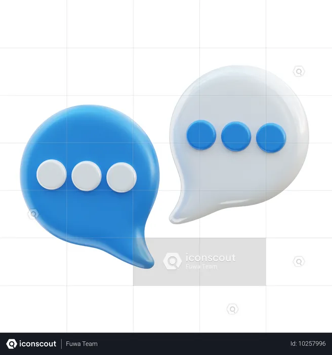 Bulle de discussion  3D Icon